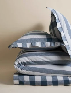 Pure Cotton Striped Gingham Bedding Set