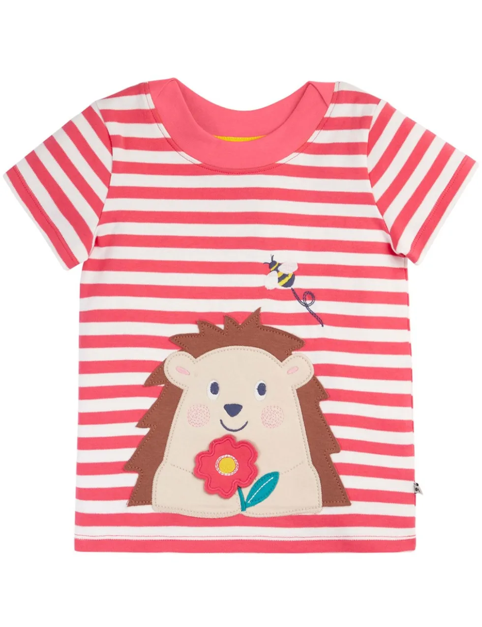 Pure Cotton Striped Hedgehog T-Shirt (3 Mths-8 Yrs)