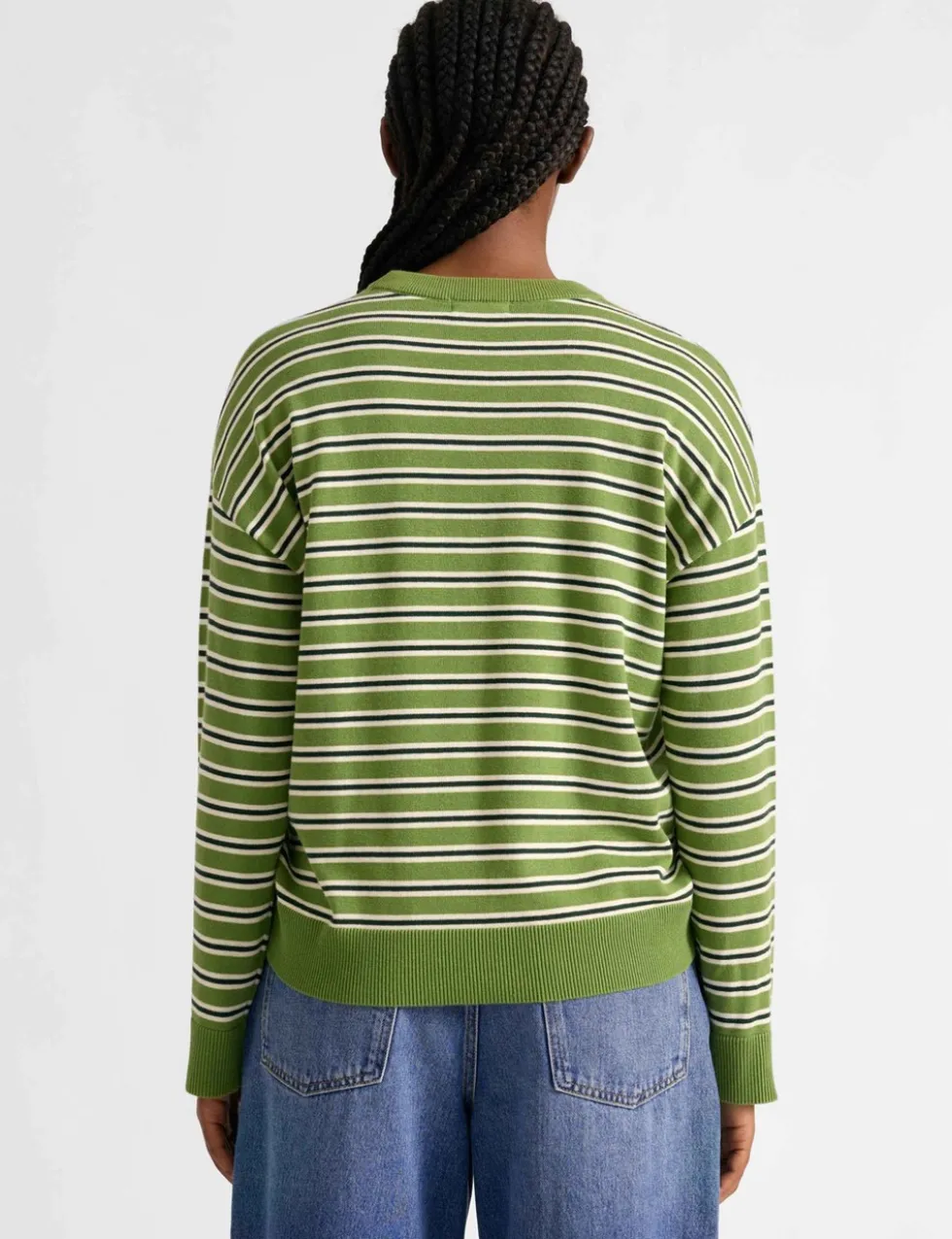 Pure Cotton Striped Jumper