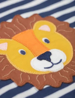 Pure Cotton Striped Lion Top (0-5 Yrs)