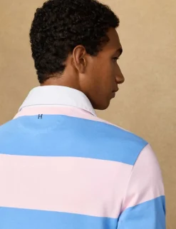 Pure Cotton Striped Long Sleeve Rugby Shirt