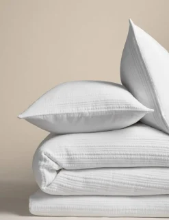 Pure Cotton Striped Matelassé Bedding Set