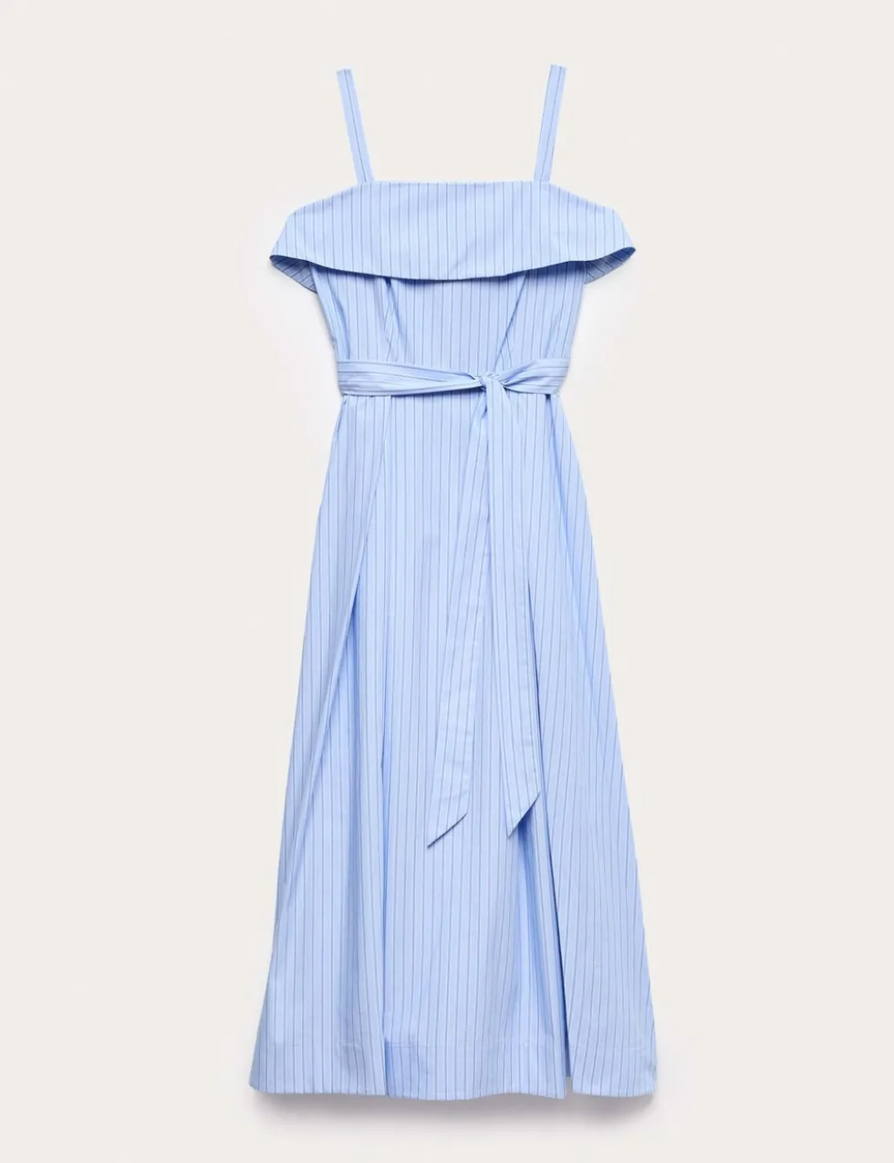 Pure Cotton Striped Midi Cami Dress