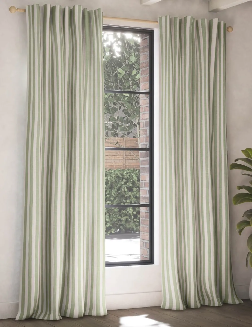 Pure Cotton Striped Multiway Curtains