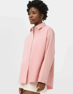 Pure Cotton Striped Oversized Shirt