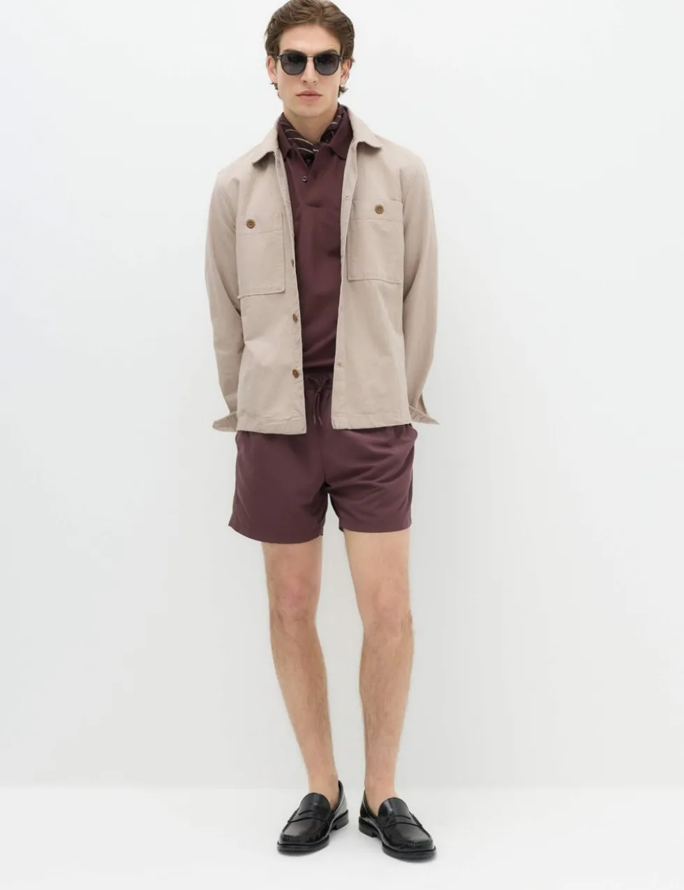 Pure Cotton Striped Overshirt