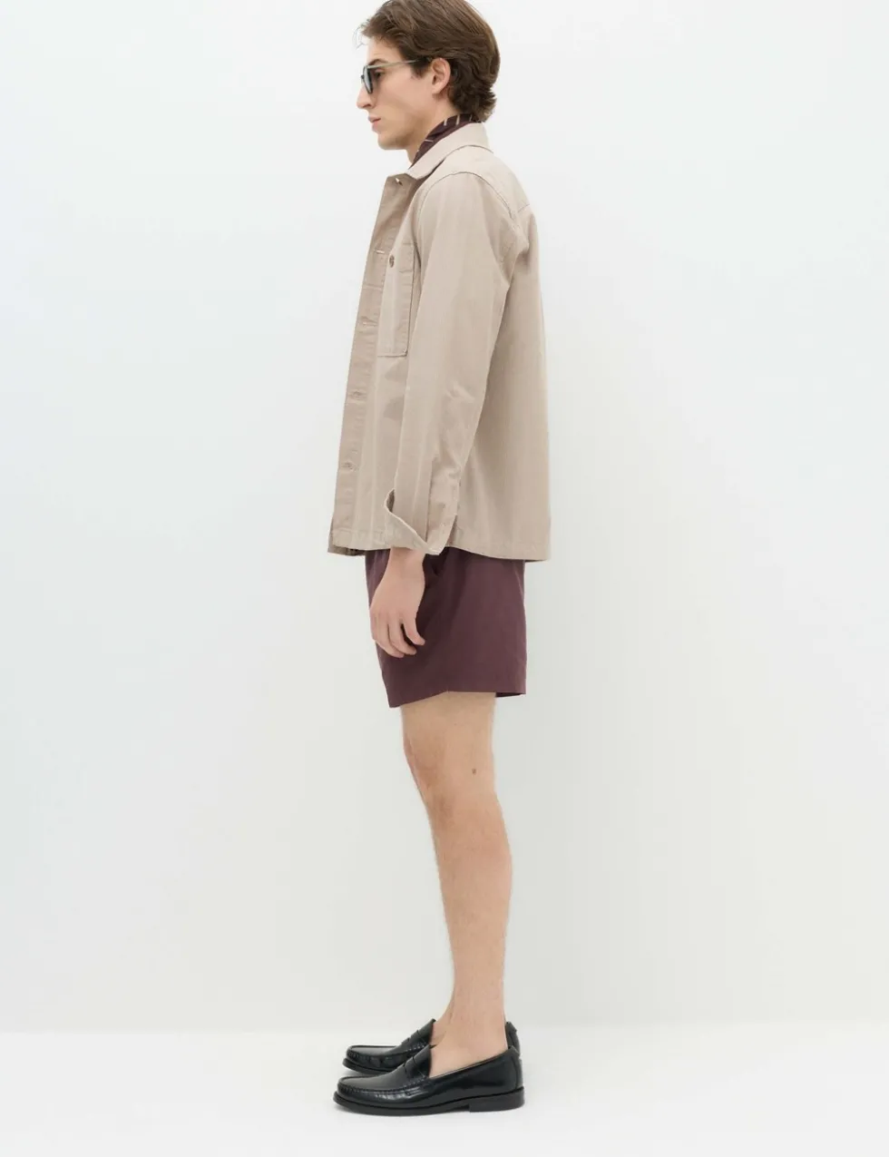 Pure Cotton Striped Overshirt