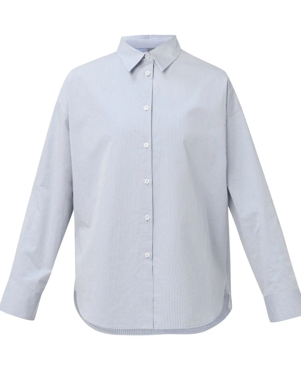 Pure Cotton Striped Oversized Shirt