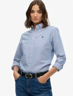 Pure Cotton Striped Oxford Shirt