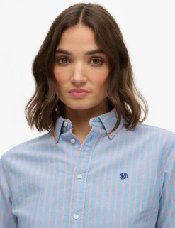 Pure Cotton Striped Oxford Shirt