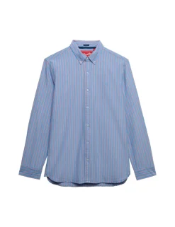 Pure Cotton Striped Oxford Shirt
