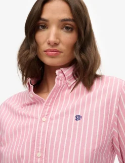 Pure Cotton Striped Oxford Shirt