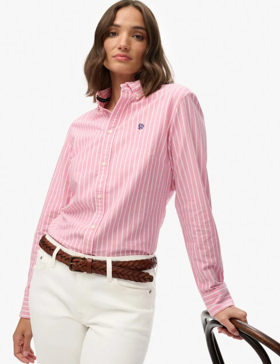 Pure Cotton Striped Oxford Shirt