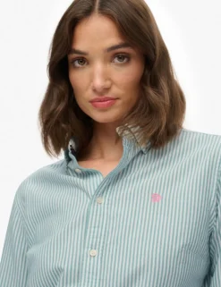 Pure Cotton Striped Oxford Shirt