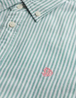 Pure Cotton Striped Oxford Shirt