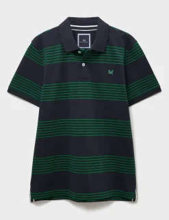 Pure Cotton Striped Polo Shirt