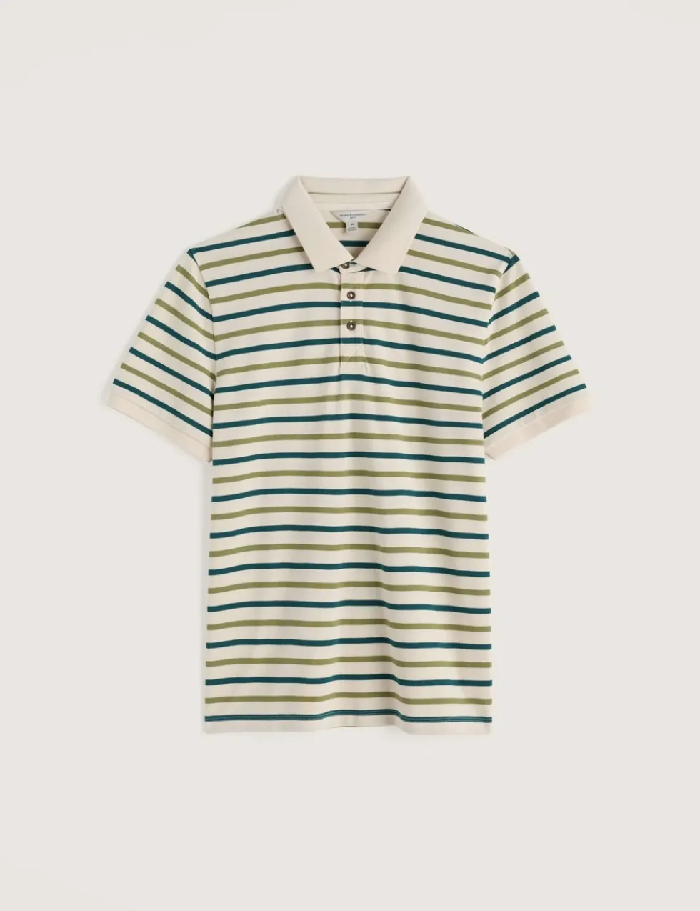 Pure Cotton Striped Polo Shirt