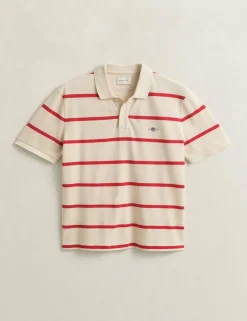 Pure Cotton Striped Polo Shirt