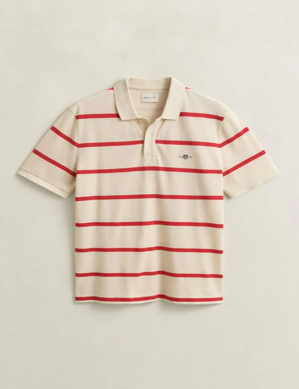 Pure Cotton Striped Polo Shirt