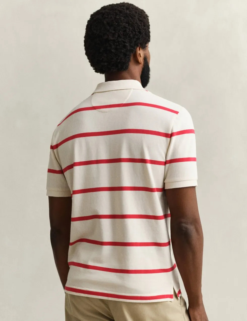 Pure Cotton Striped Polo Shirt