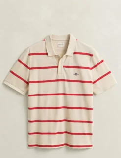 Pure Cotton Striped Polo Shirt