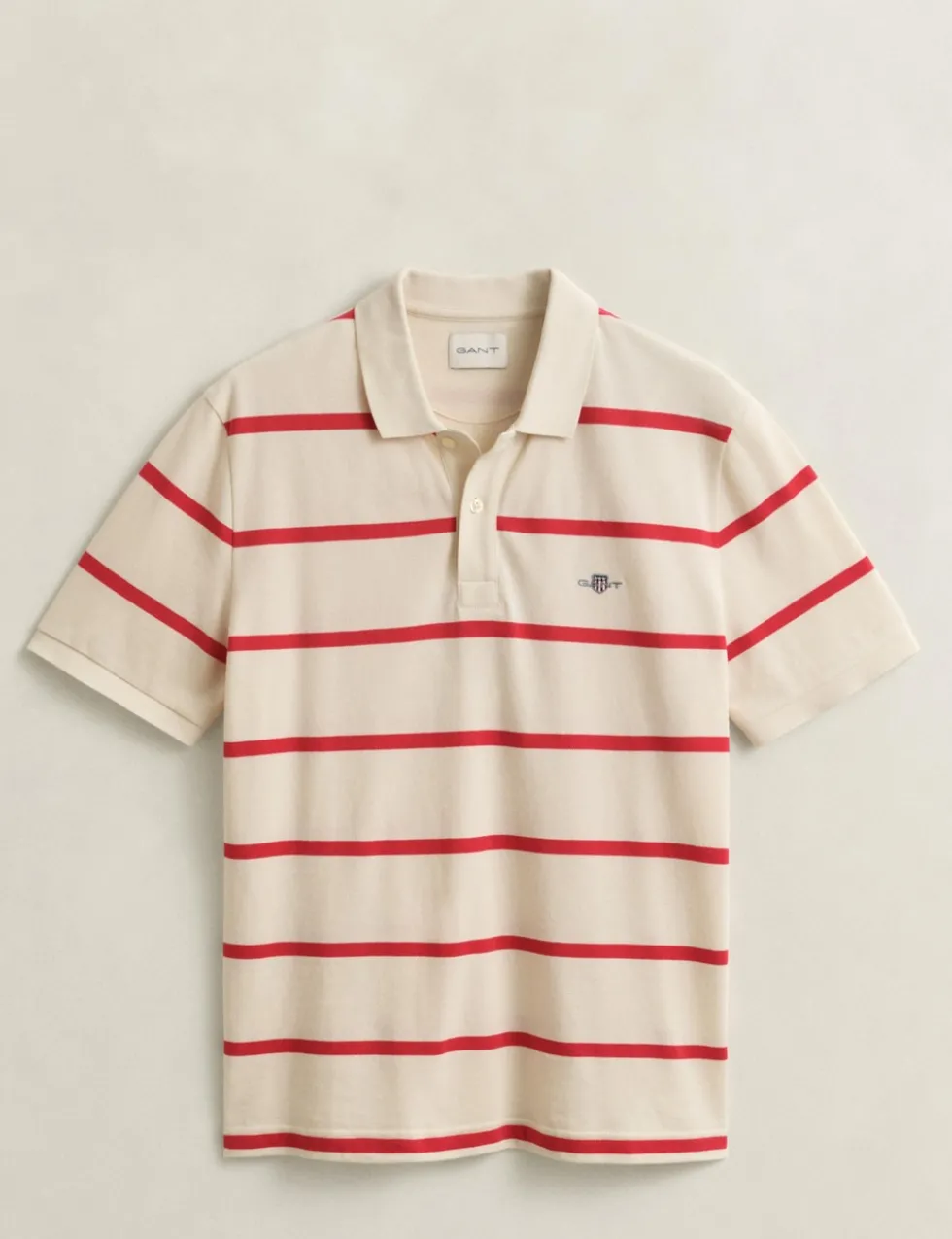 Pure Cotton Striped Polo Shirt