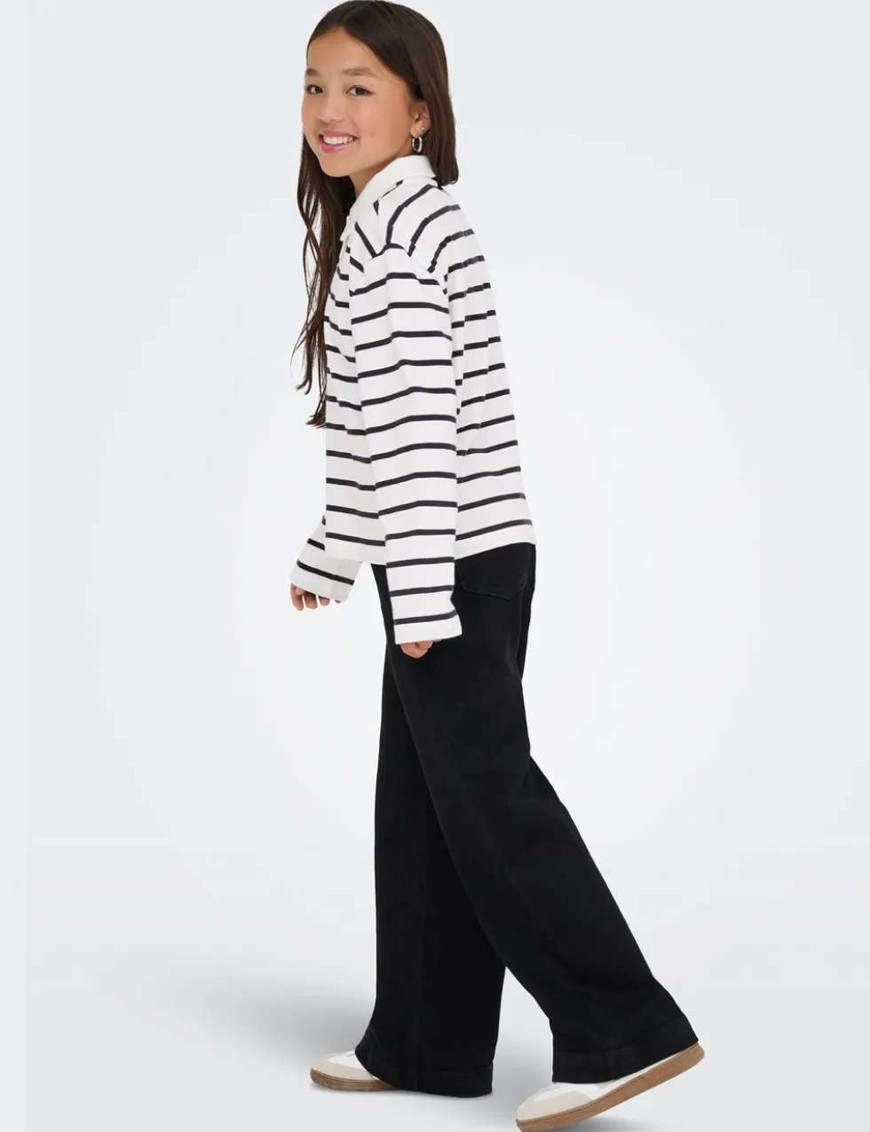 Pure Cotton Striped Polo Shirt (7-14 Yrs)