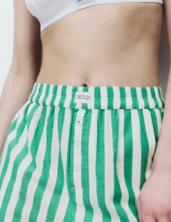 Pure Cotton Striped Pyjama Shorts
