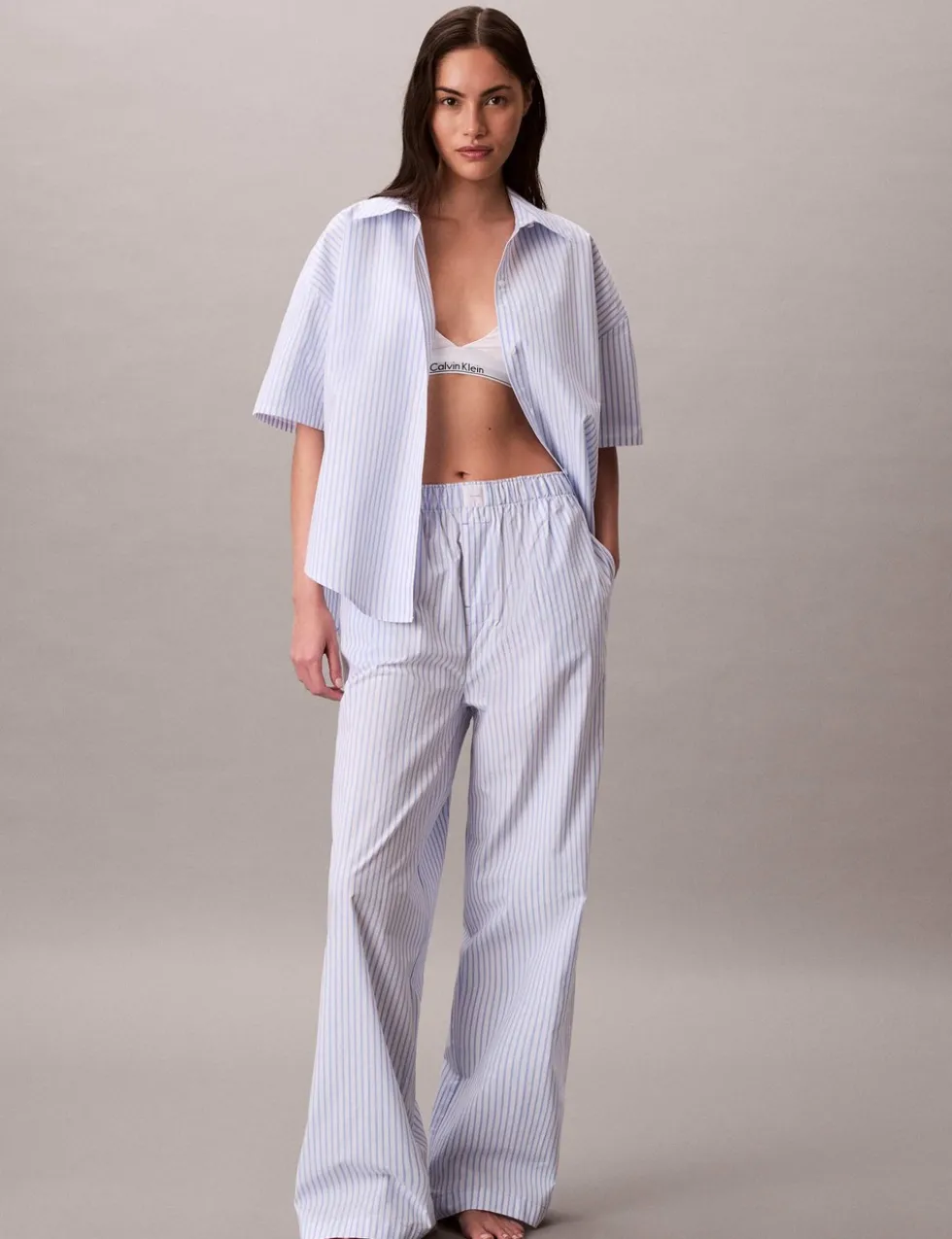 Pure Cotton Striped Pyjama Shirt