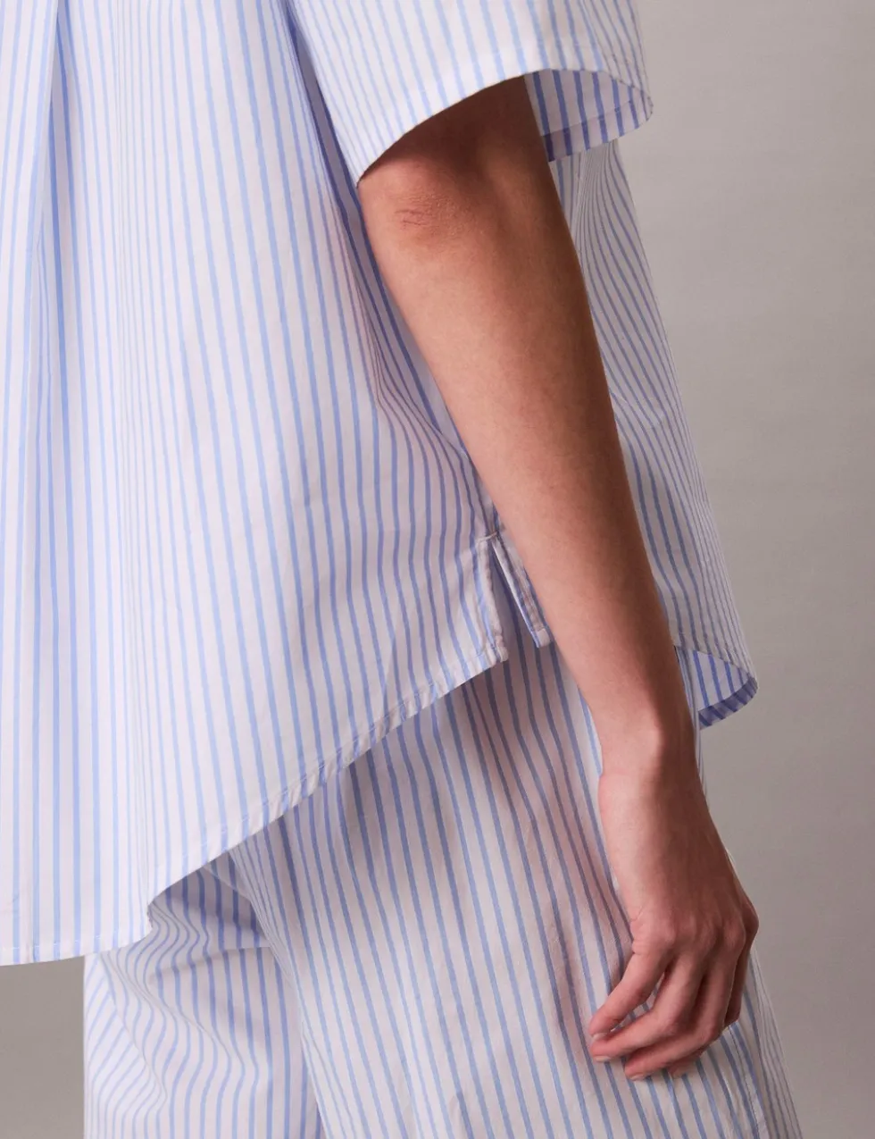 Pure Cotton Striped Pyjama Shirt