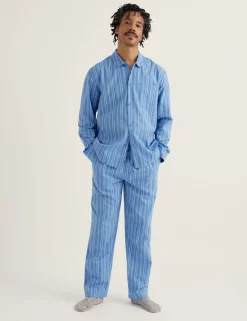 Pure Cotton Striped Pyjama Set