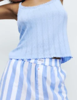 Pure Cotton Striped Pyjama Shorts