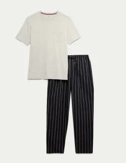 Pure Cotton Striped Pyjama Set