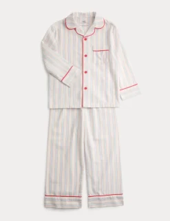 Pure Cotton Striped Pyjamas (9 Mths-8 Yrs)