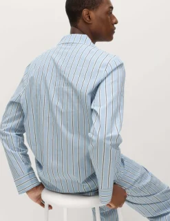 Pure Cotton Striped Pyjama Top