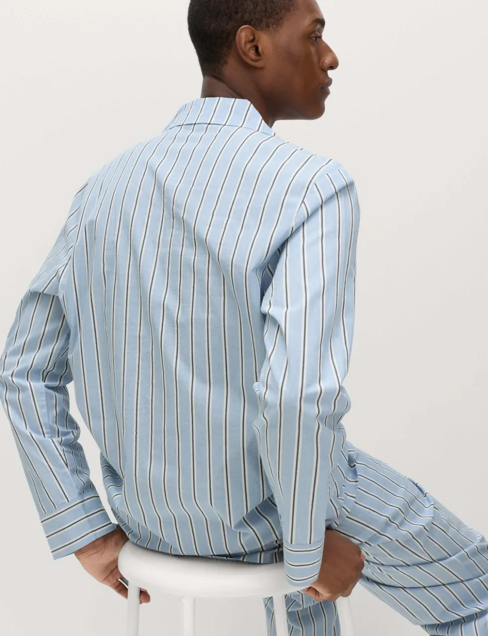 Pure Cotton Striped Pyjama Top