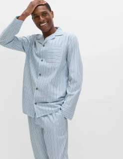 Pure Cotton Striped Pyjama Top