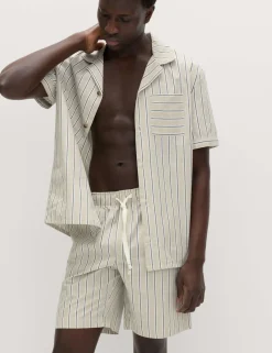 Pure Cotton Striped Pyjama Top