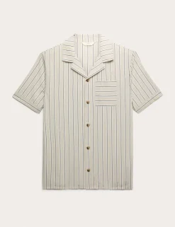 Pure Cotton Striped Pyjama Top
