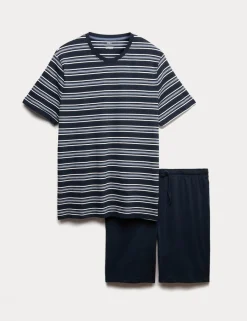 Pure Cotton Striped Pyjama Set