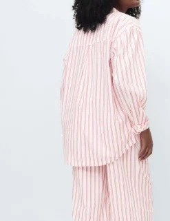 Pure Cotton Striped Pyjama Shirt