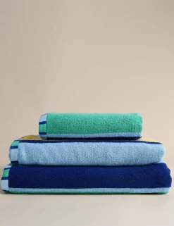 Pure Cotton Striped Reversible Towel