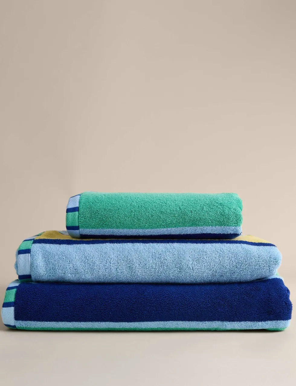Pure Cotton Striped Reversible Towel