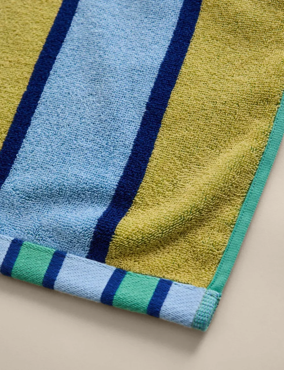 Pure Cotton Striped Reversible Towel