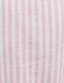 Pure Cotton Striped Revere Shortie Set