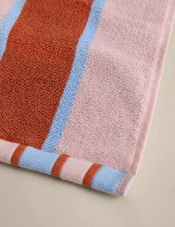 Pure Cotton Striped Reversible Towel