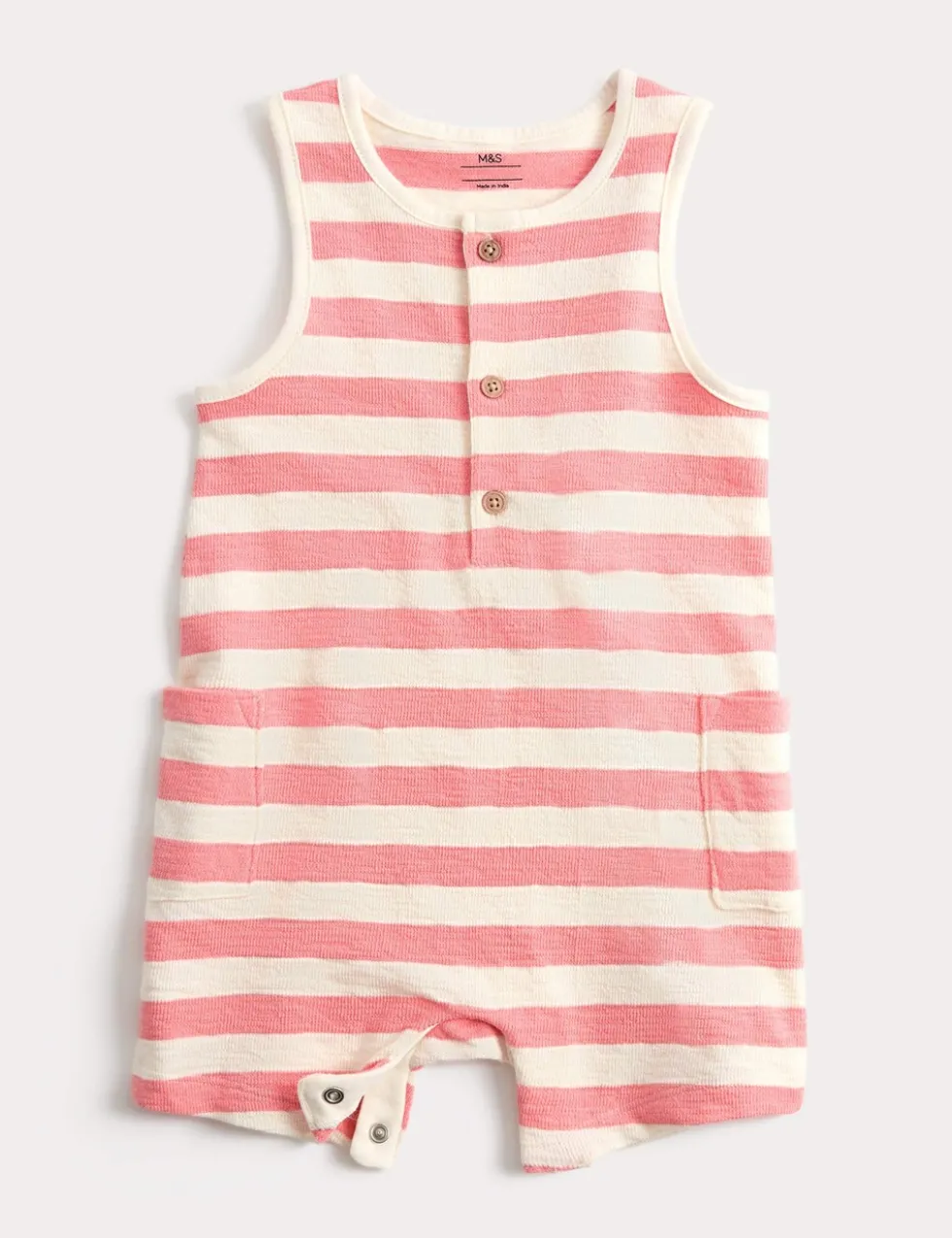 Pure Cotton Striped Romper (0-3 Yrs)
