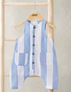 Pure Cotton Striped Romper (0-3 Years)