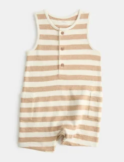 Pure Cotton Striped Romper (0-3 Years)