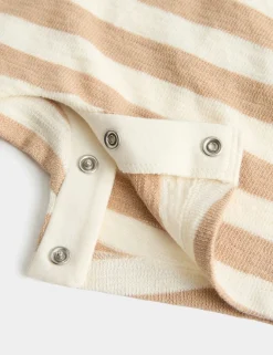 Pure Cotton Striped Romper (0-3 Years)